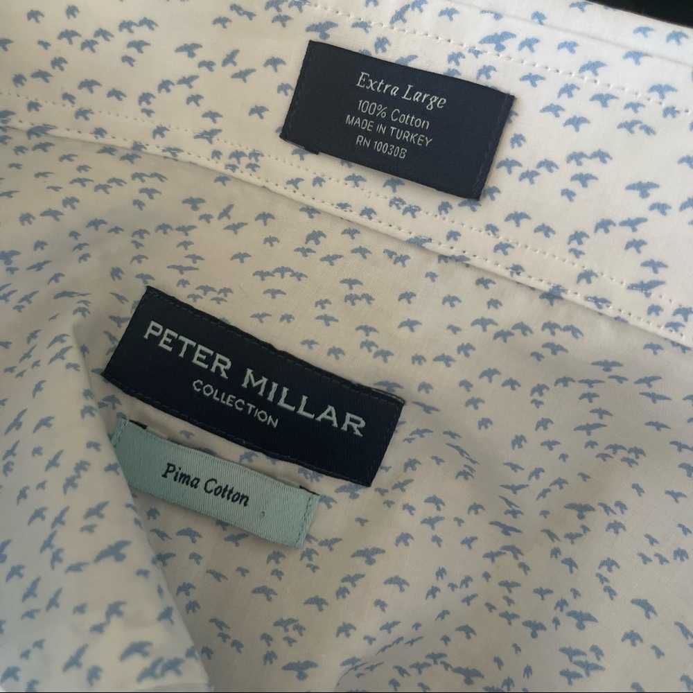 Peter Millar Collection Bird Pattern Short Sleeve… - image 5